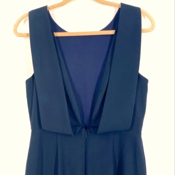 *NWOT* Dessy Collection Vivian Diamond Draped Backless Crepe Dress