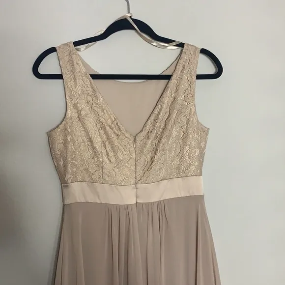 NWOT Eliza J Sleeveless Lace &amp; Chiffon Gown 4