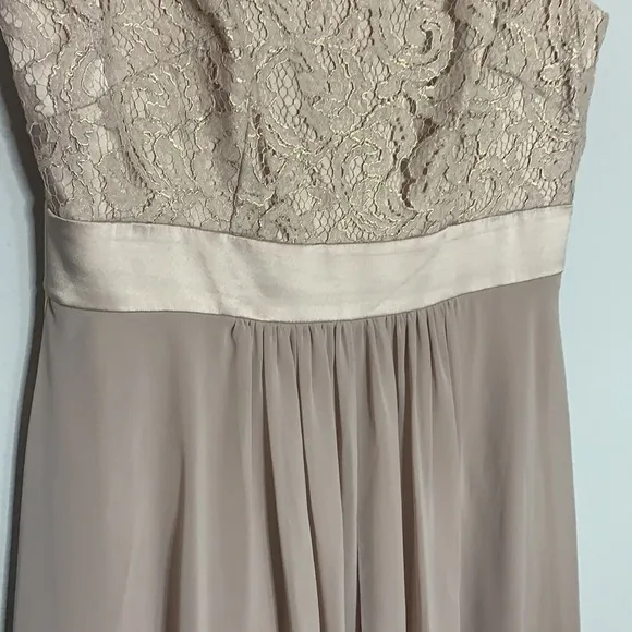 NWOT Eliza J Sleeveless Lace &amp; Chiffon Gown 4