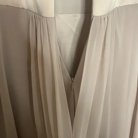 NWOT Eliza J Sleeveless Lace &amp; Chiffon Gown 4