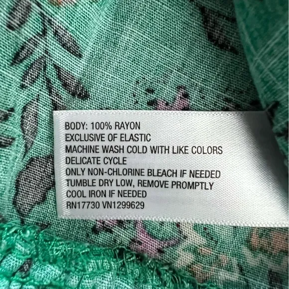 NWOT Knox Rose Tiered Maxi Dress Green Floral One Shoulder Smocked Plus Size 3X