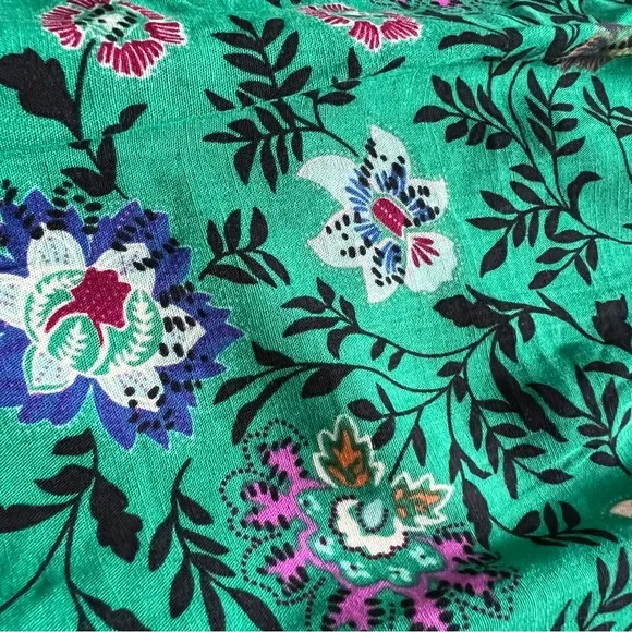 NWOT Knox Rose Tiered Maxi Dress Green Floral One Shoulder Smocked Plus Size 3X