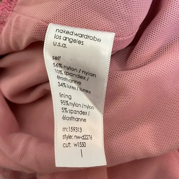 NWOT Naked Wardrobe asymmetrical dress