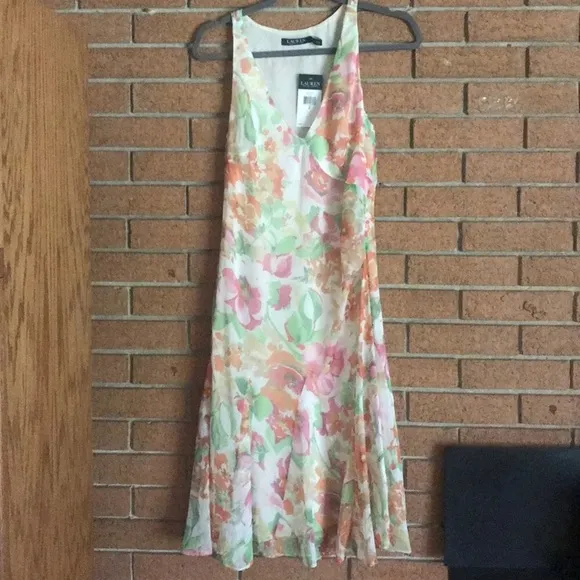 🌸NWT LAUREN RALPH LAUREN🌸FLORAL CHIFFON DRESS🌸