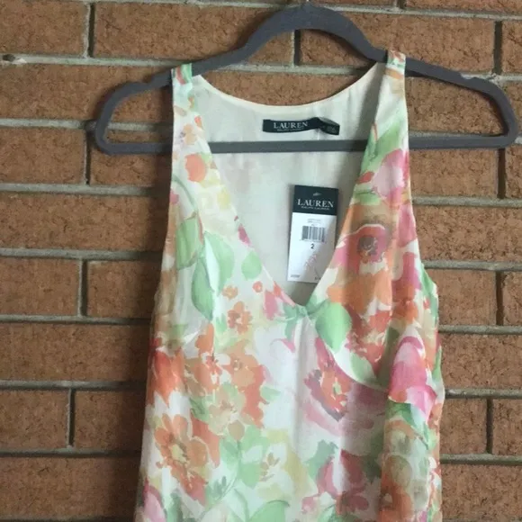 🌸NWT LAUREN RALPH LAUREN🌸FLORAL CHIFFON DRESS🌸