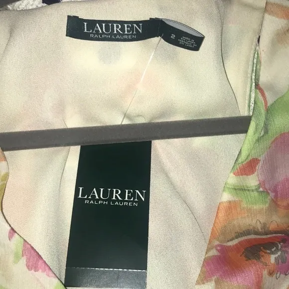 🌸NWT LAUREN RALPH LAUREN🌸FLORAL CHIFFON DRESS🌸