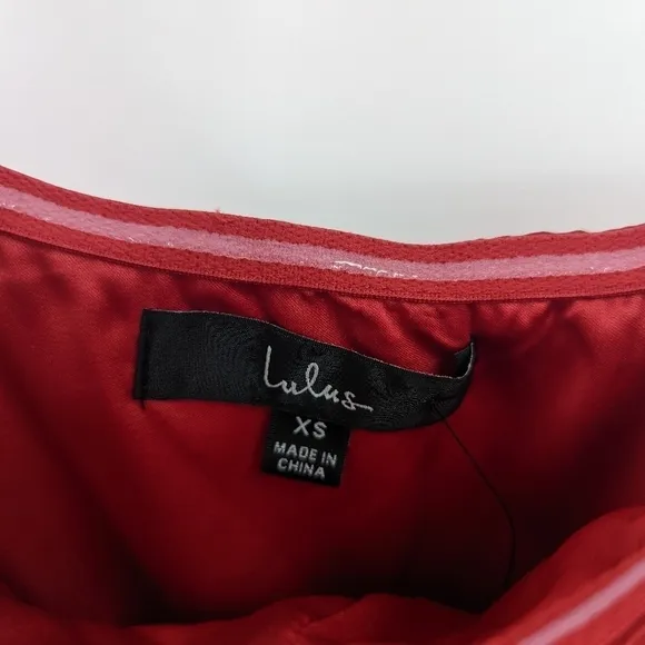 NWT LULU'S Law of Attraction Satin One Shoulder Asymmetrical Midi Dress