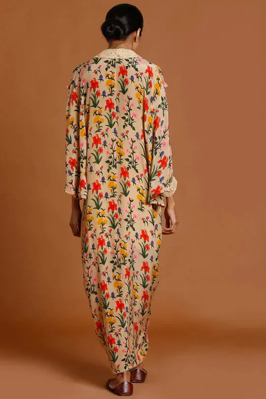 Oatmeal Autumn Bouquet Kaftan