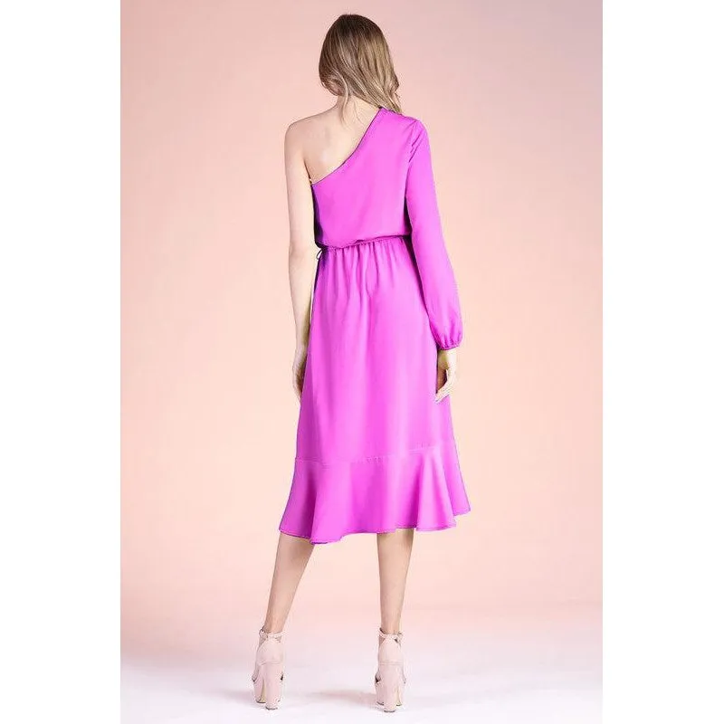 ONE SHOULDER DRESS