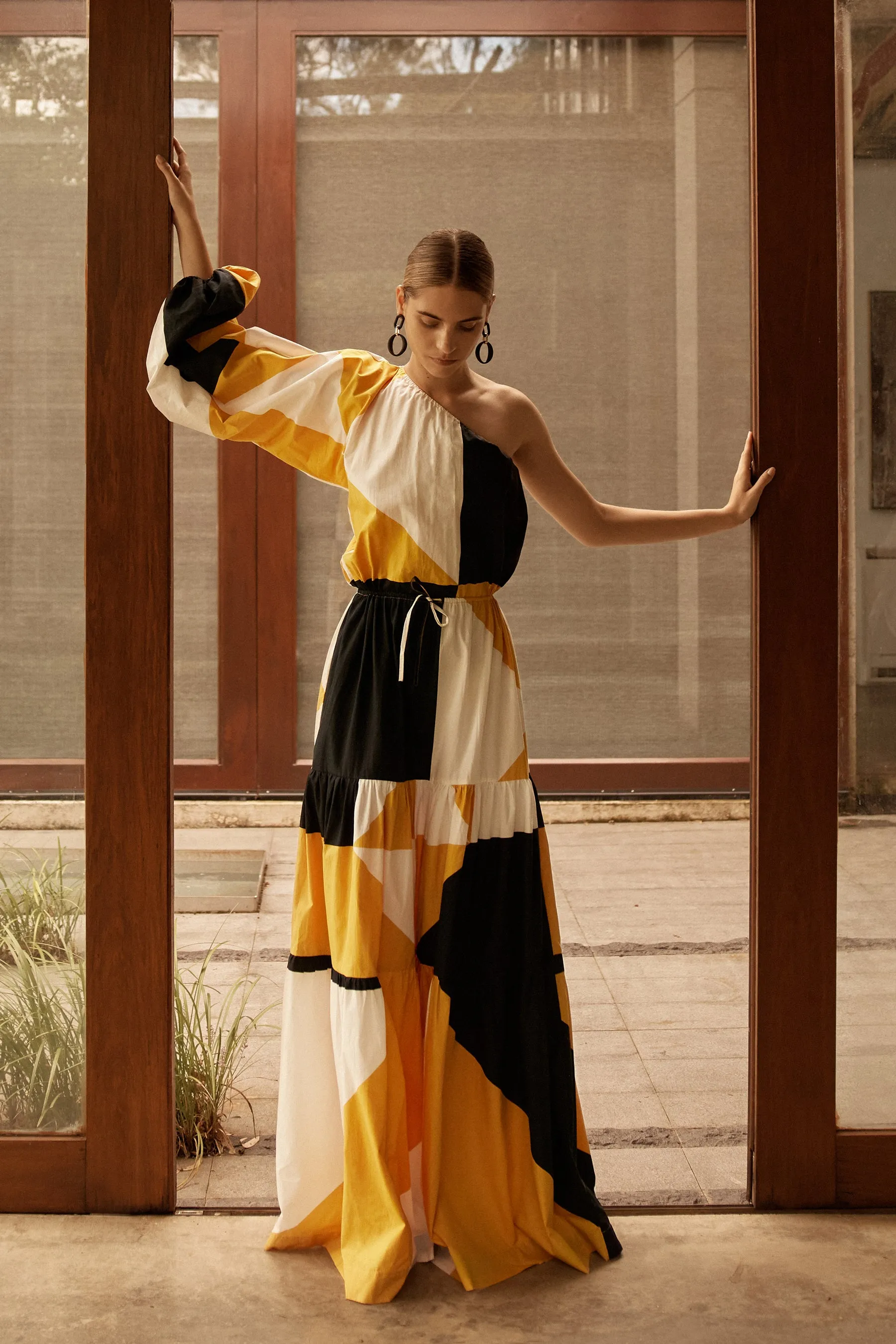 One Shoulder Maxi