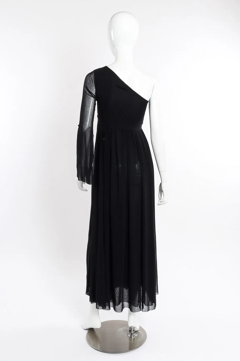 One Shoulder Mesh Dress