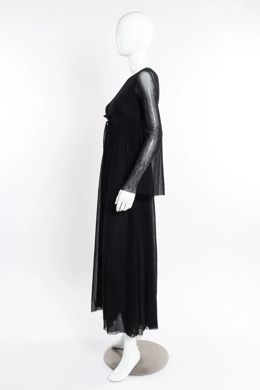One Shoulder Mesh Dress