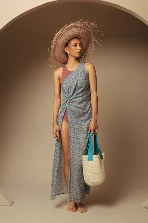 One Shoulder Slit Dress