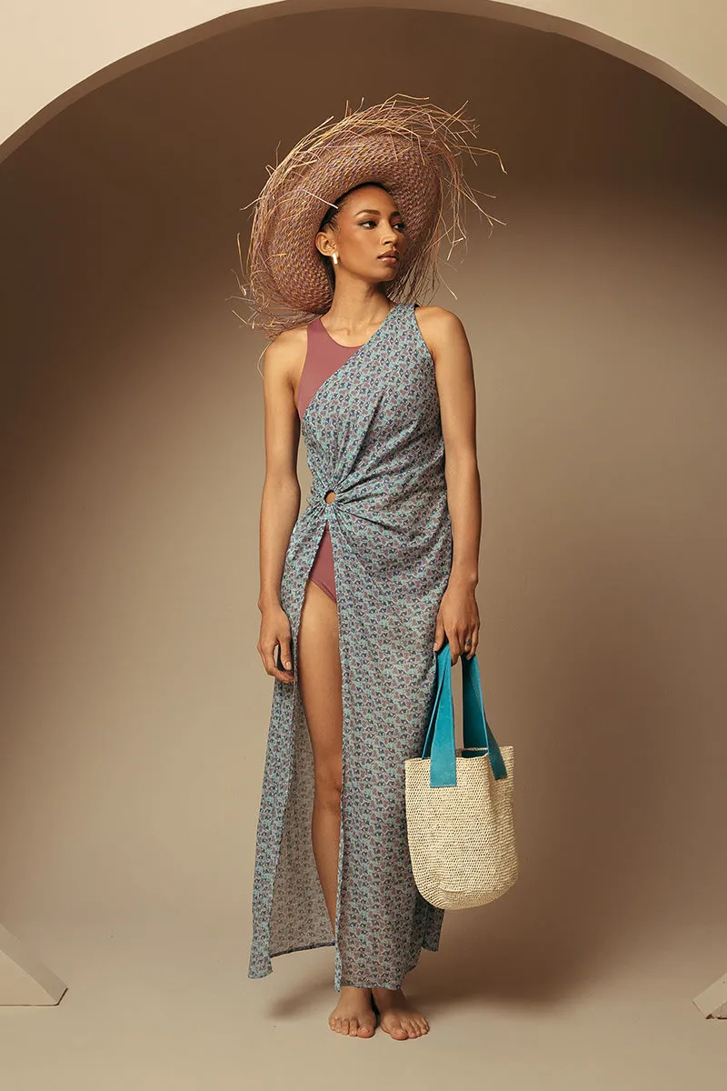 One Shoulder Slit Dress