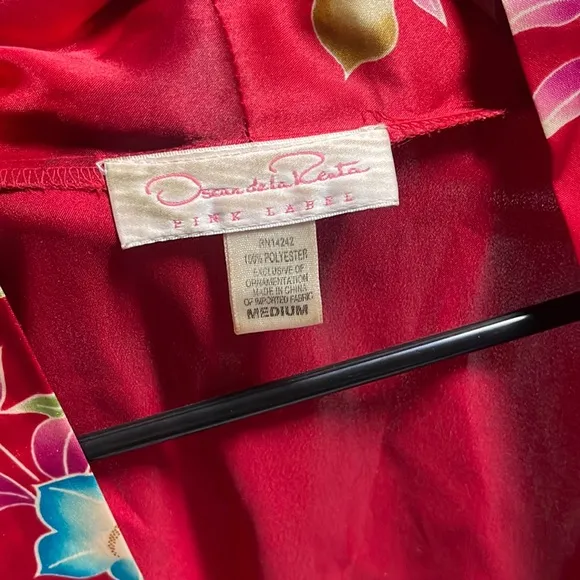 Oscar de la Renta Embroidered Evening Robe