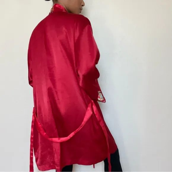 Oscar de la Renta Embroidered Evening Robe