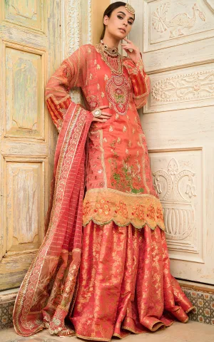 Pakistani Masoori Party Dress with Embroidery #Y6178