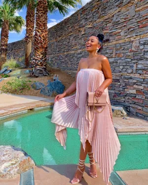 Palm Springs Pleated Dress