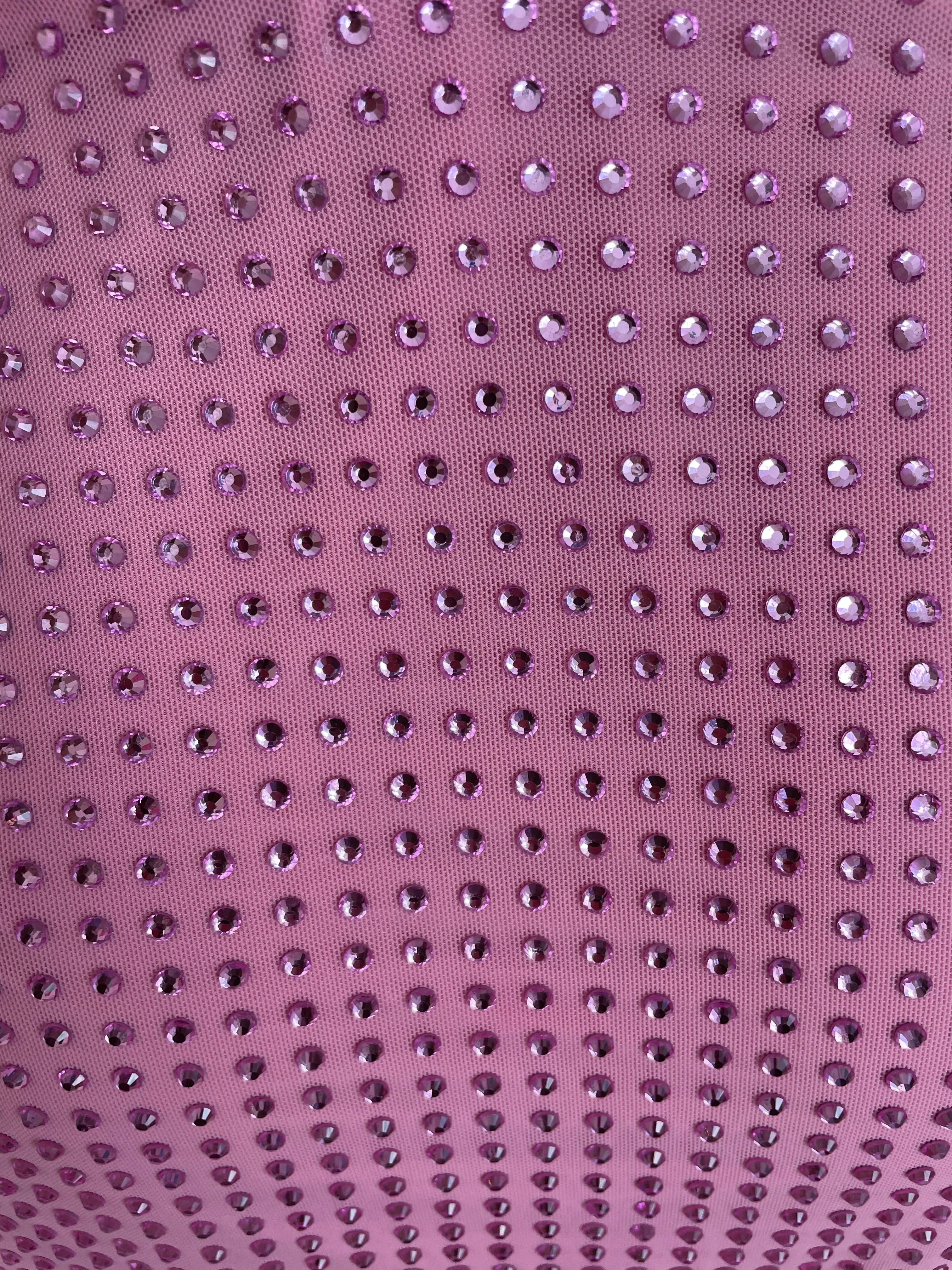 Palmira Pink Crystal Draped Dress