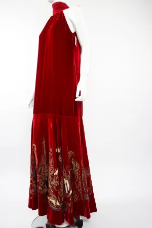Parisienne Velvet Trumpet Gown