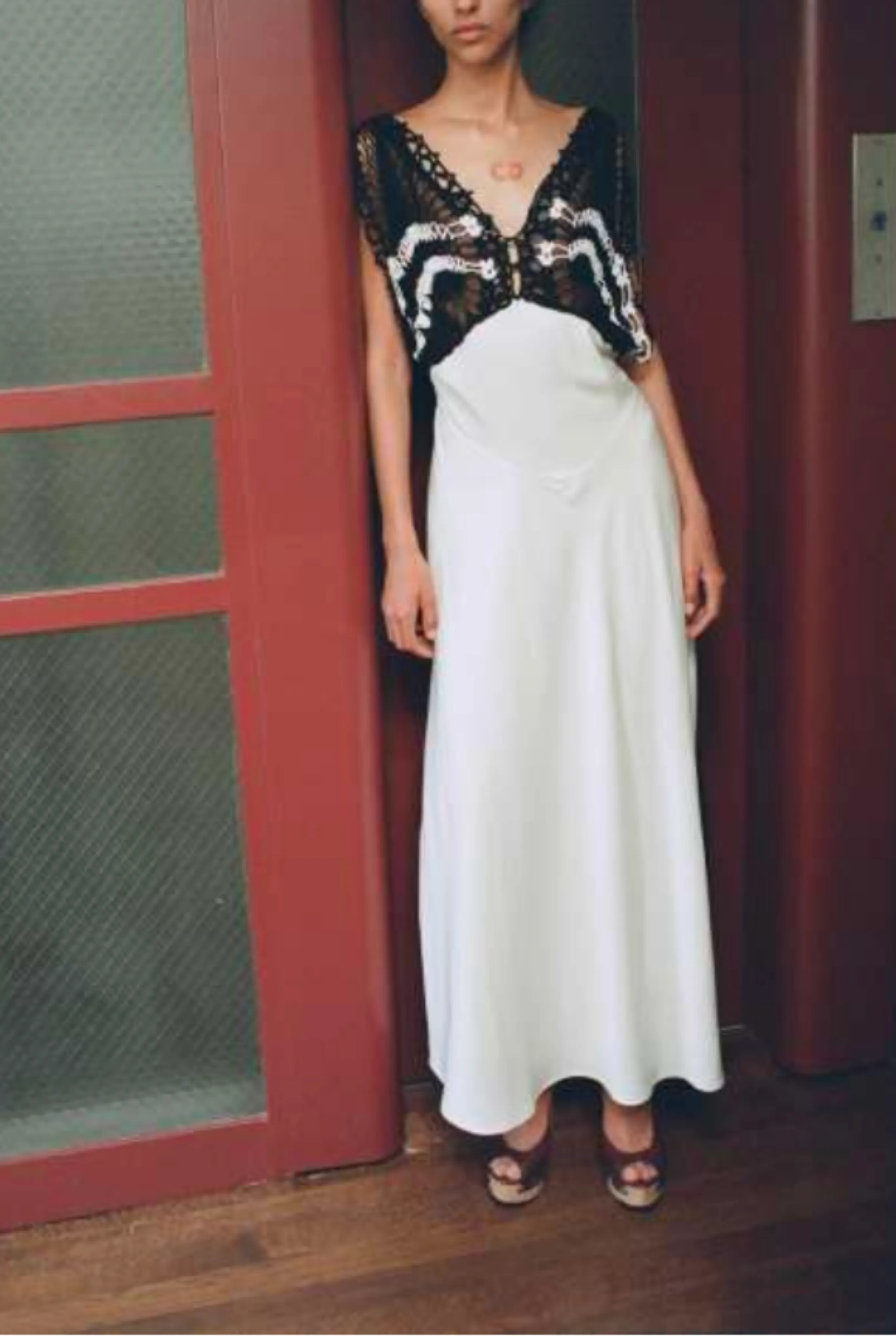 Pavona Crochet Maxi Dress