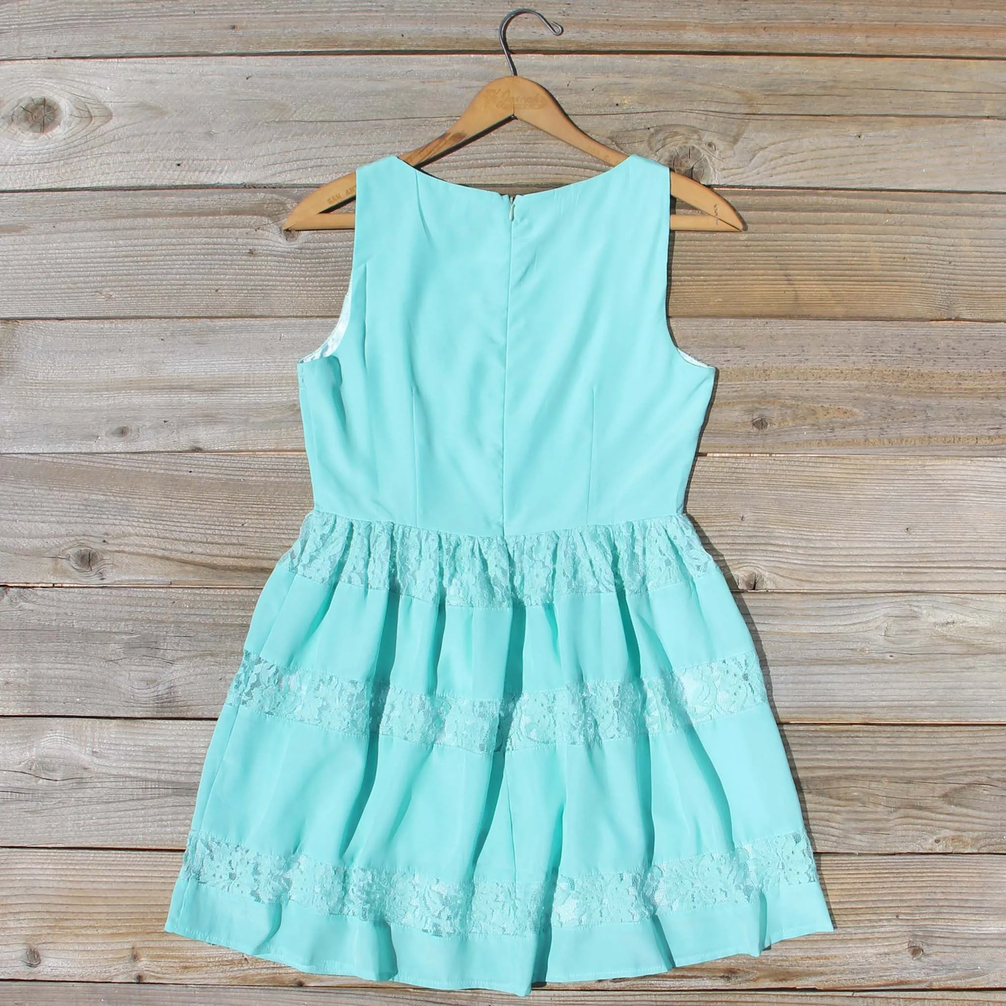 Persian Lace Dress in Turquoise