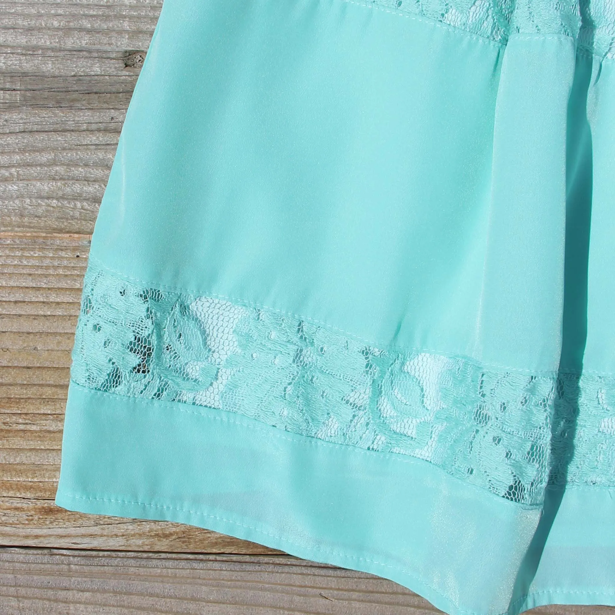 Persian Lace Dress in Turquoise