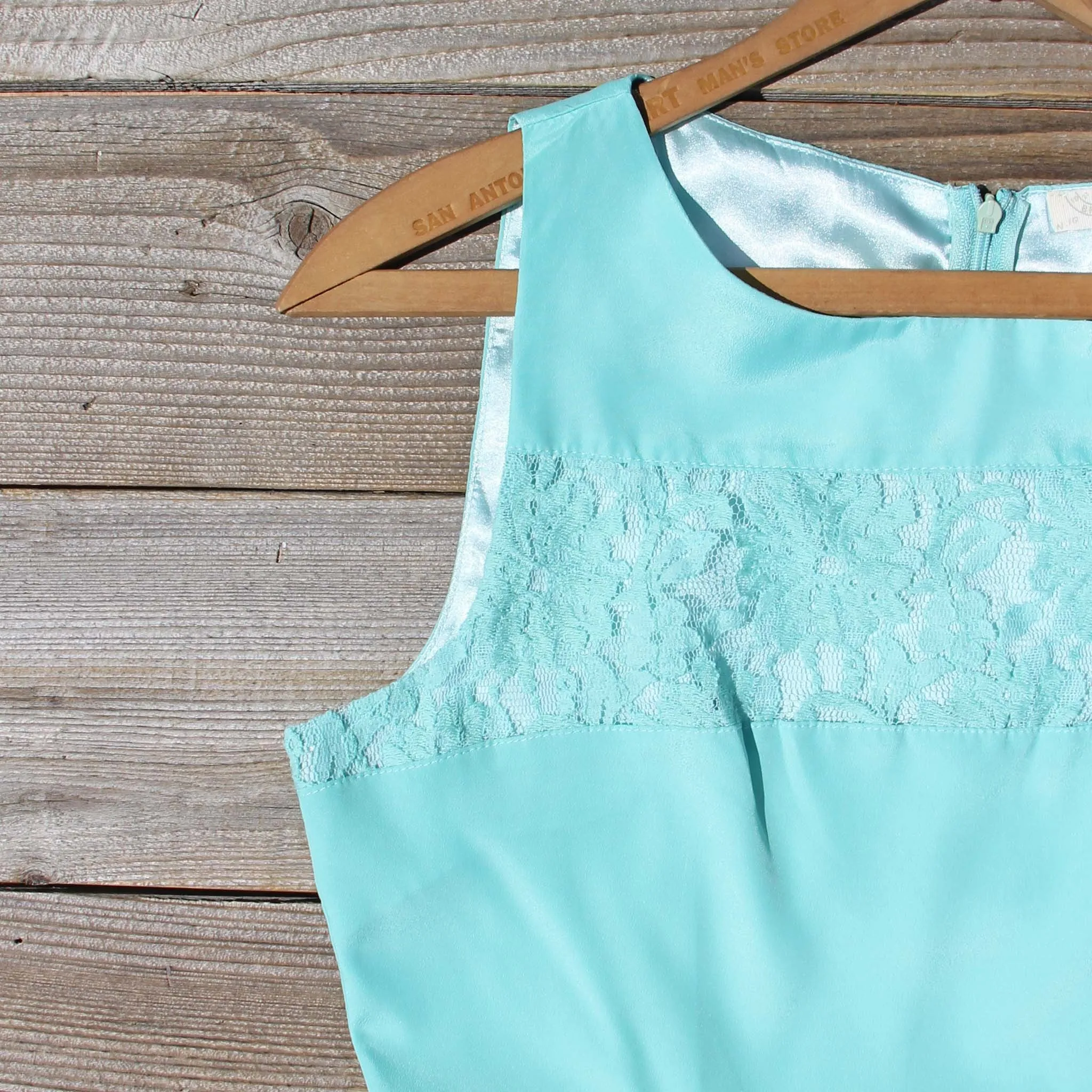 Persian Lace Dress in Turquoise