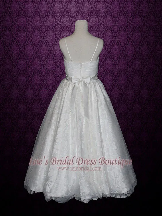 Petite Size 6 Ball Gown Wedding Dress with Thin Straps HANNAH