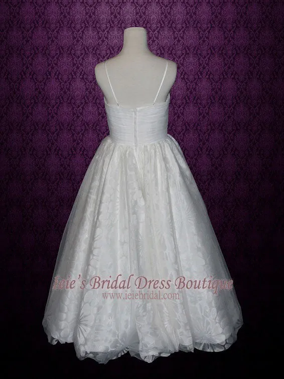 Petite Size 6 Ball Gown Wedding Dress with Thin Straps HANNAH