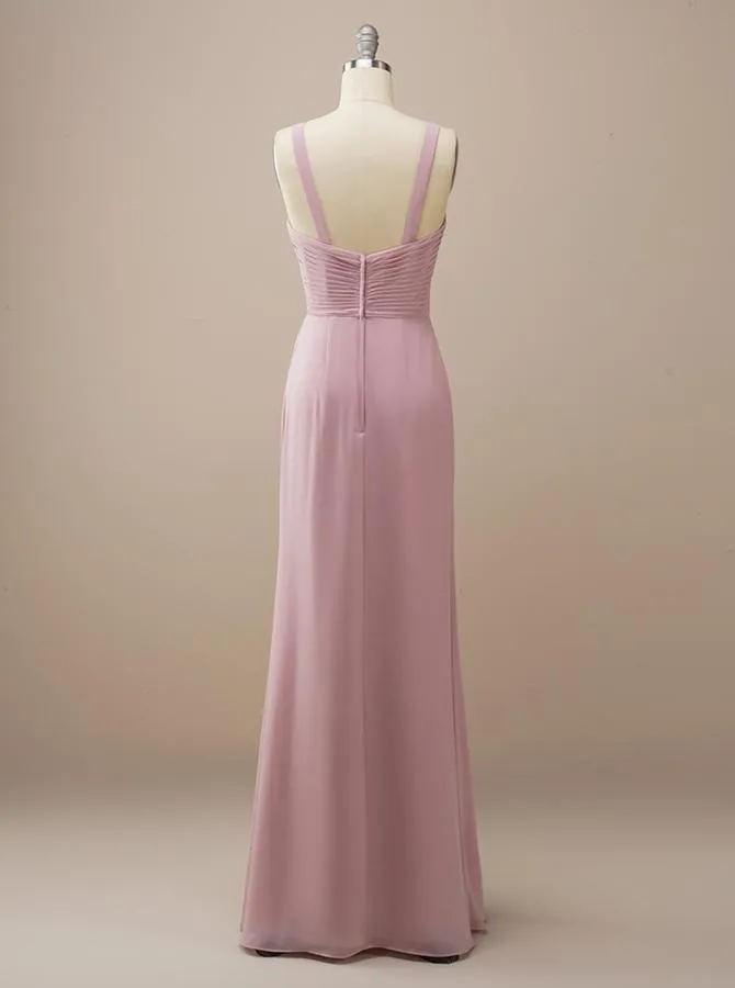Pink Chiffon 2 Pcs Formal Dress BM224