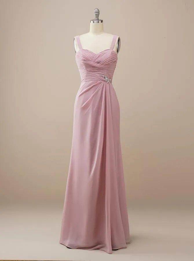 Pink Chiffon 2 Pcs Formal Dress BM224