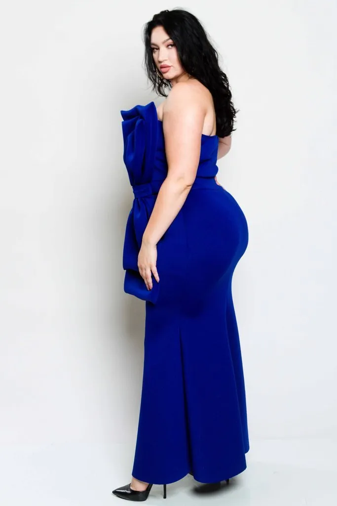 Plus Size Showstopper Mermaid Bow Dress