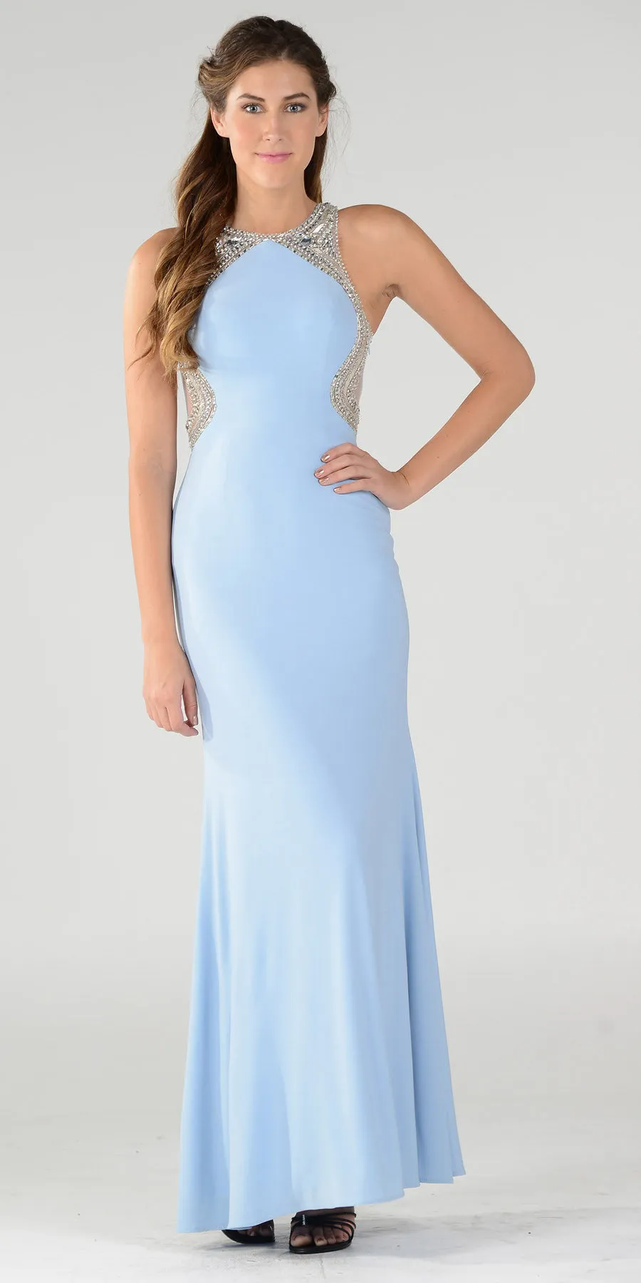 Poly USA 7192 Full Length Fitted Gown