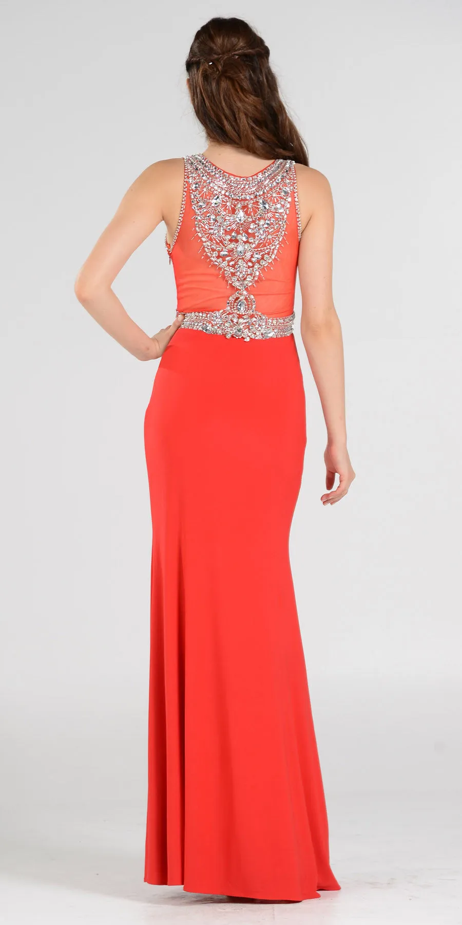Poly USA 7192 Full Length Fitted Gown