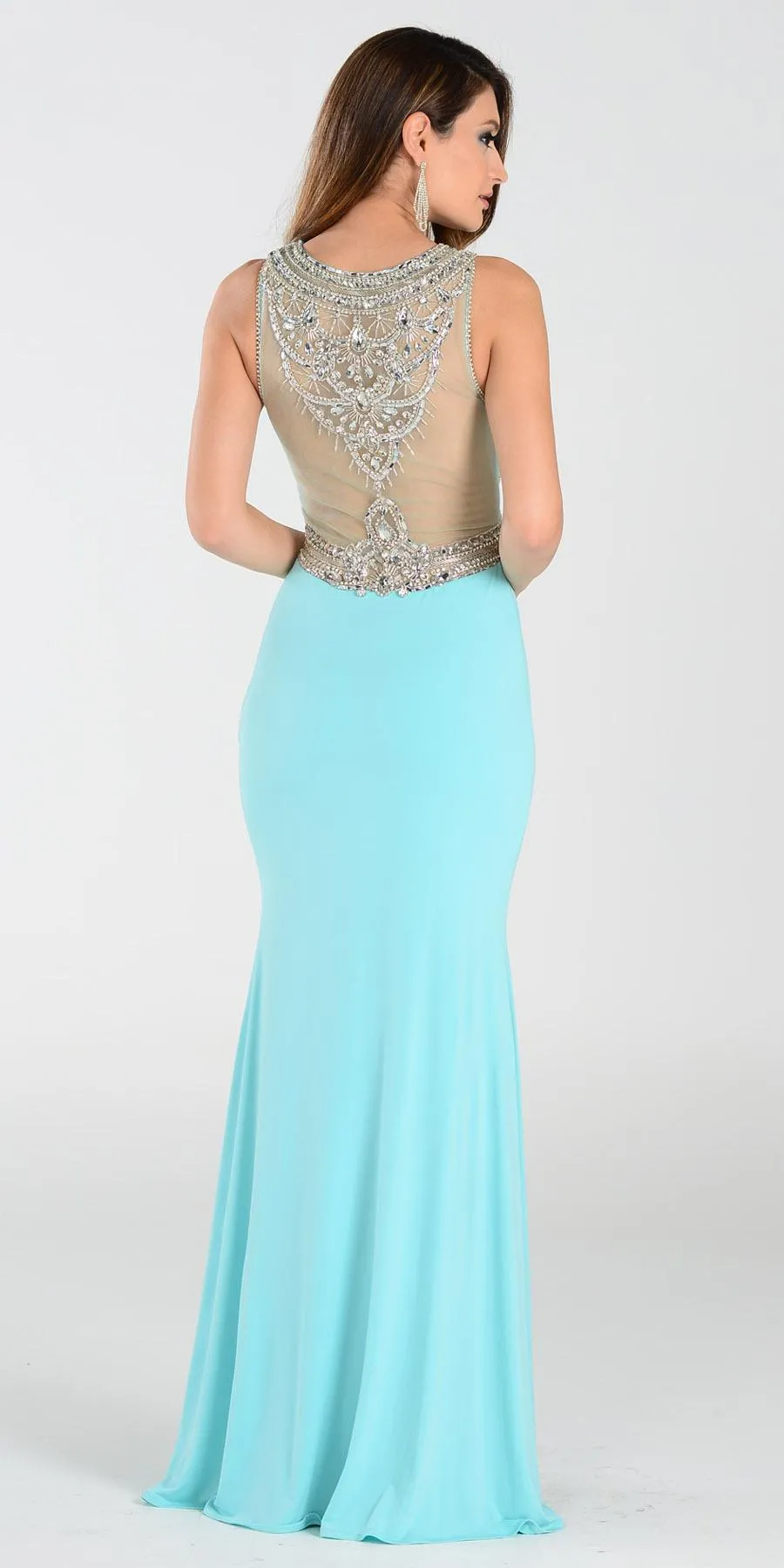 Poly USA 7192 Full Length Fitted Gown