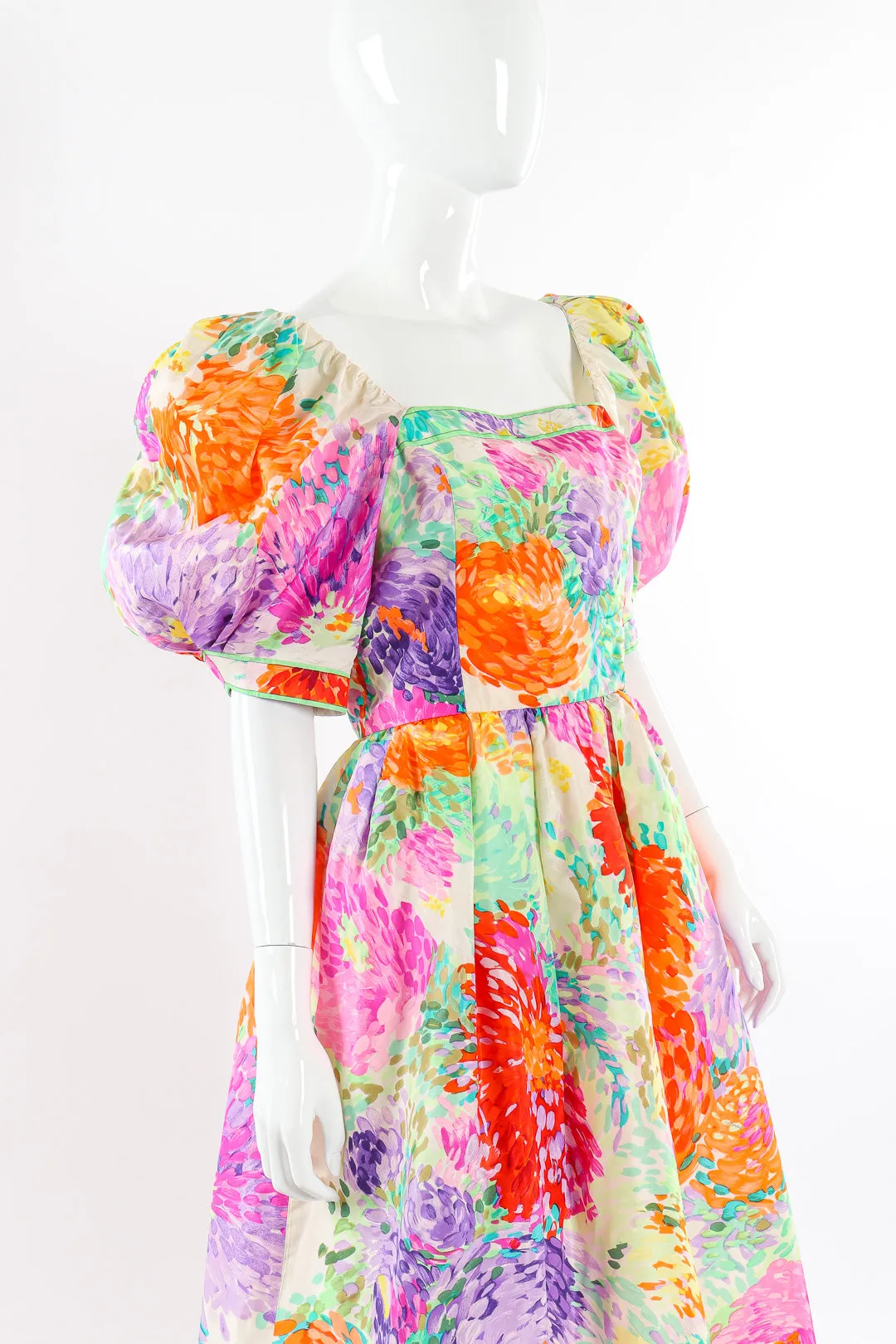 Puff Sleeve Garden Gown