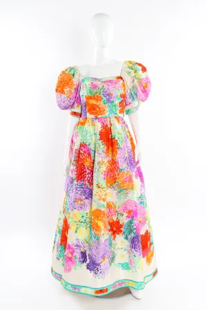 Puff Sleeve Garden Gown