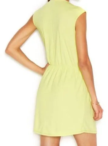 RACHEL ROY Chartreuse Short 24 Hour Draped Dress Multiple Sizes