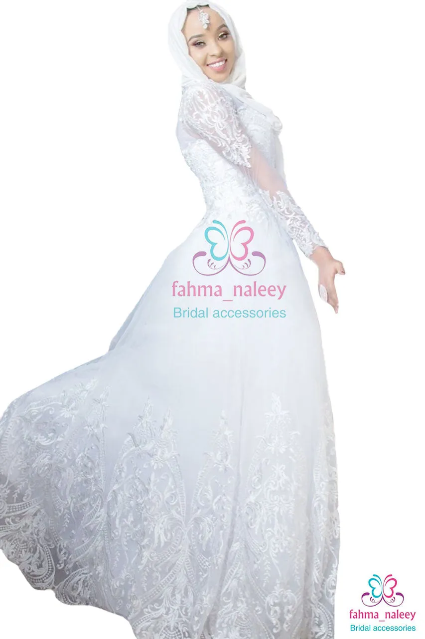 Rahma Ball Gown with Detachable Tail