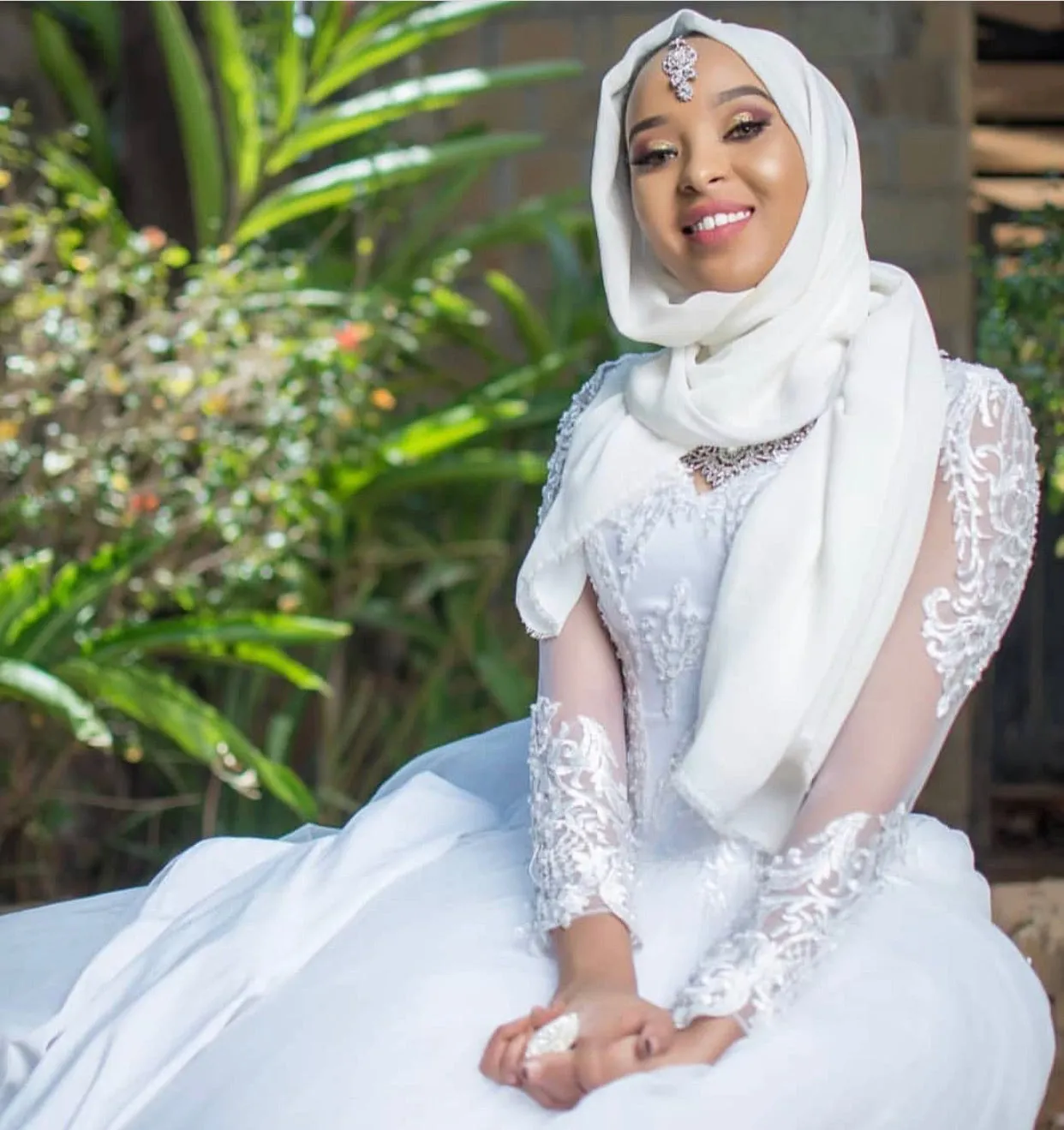 Rahma Ball Gown with Detachable Tail
