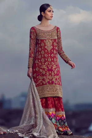 Red Lehnga Dress for Wedding #Y2099