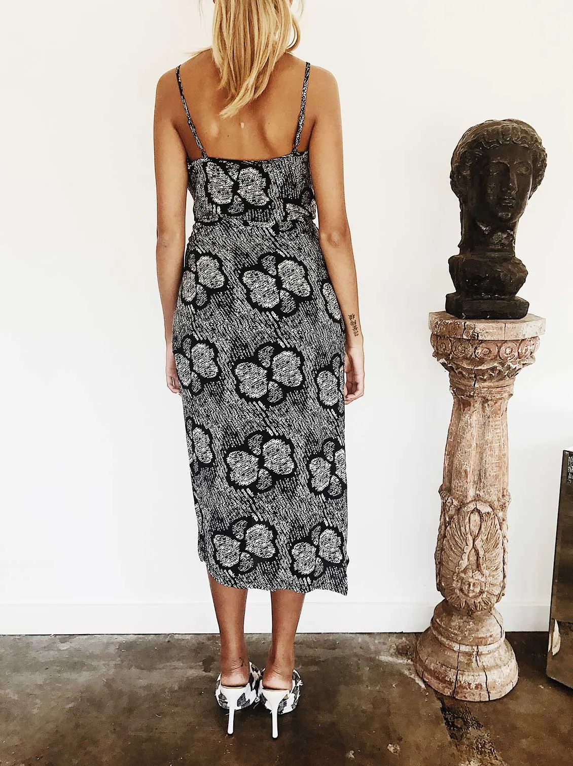 Retrograde Midi Twist Dress