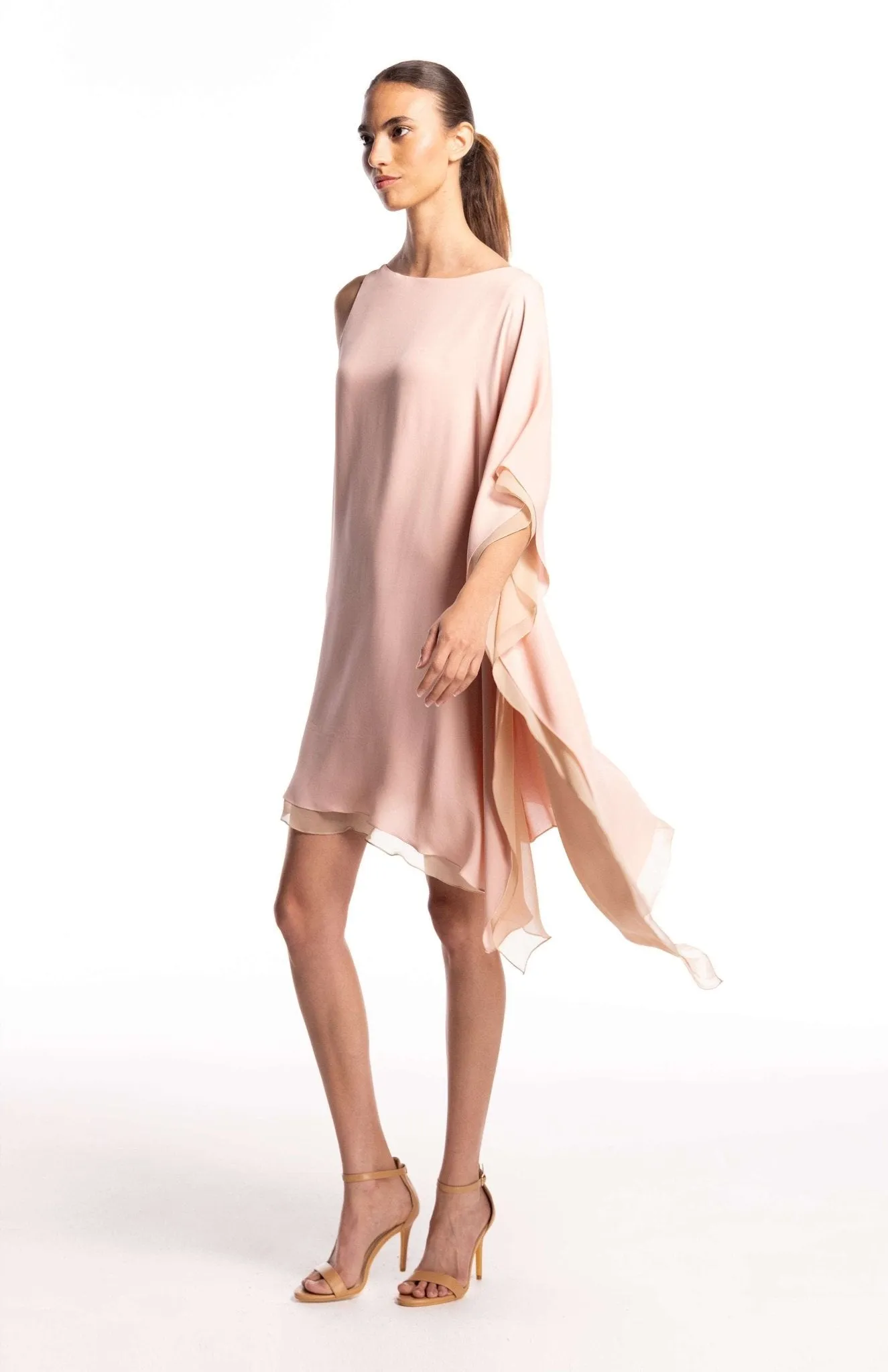 Rhea | Feminine Allure: Asymmetrical Silk Dress