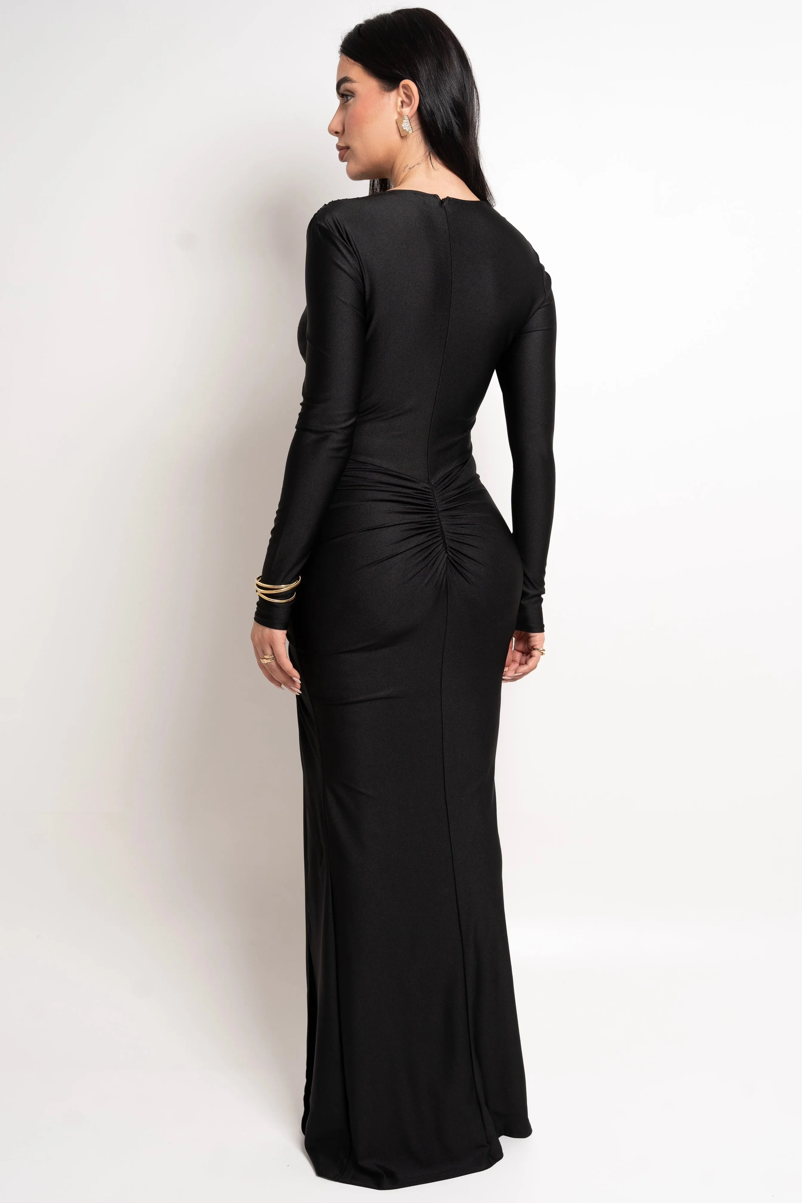 Riola Black Dress