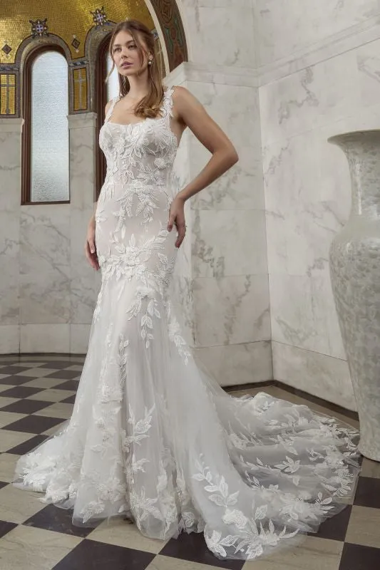 Size 18 Casablanca 2588 Minerva Nude/Ivory/Silver Gown