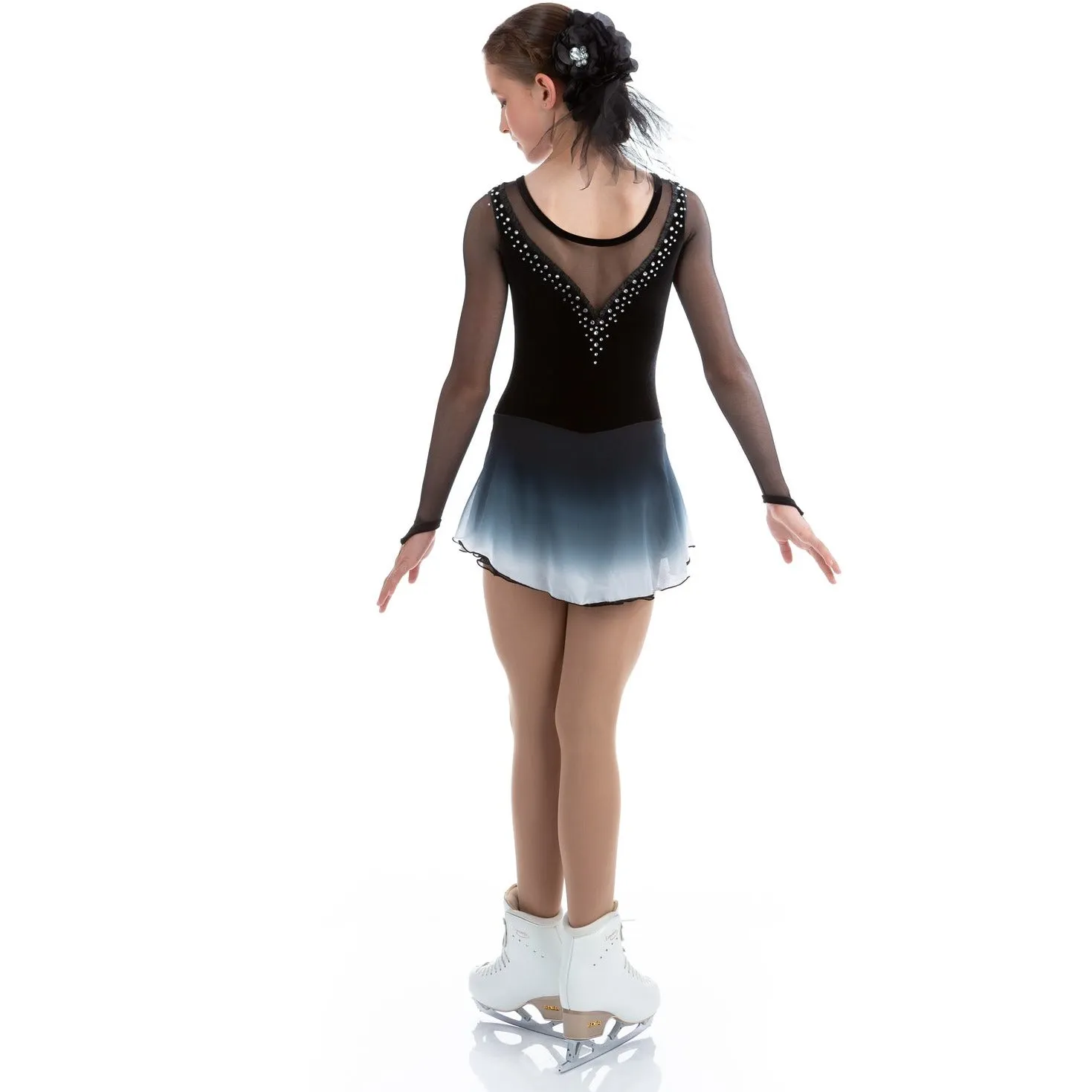 Skautkjóll - Faded Dress Black Beaded