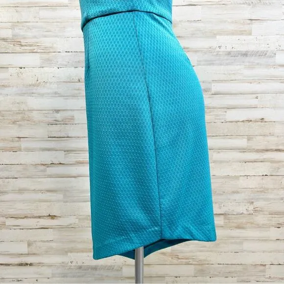 Slate &amp; Willow Asymmetrical Off the Shoulder Dress Womens Size M Teal Jersey