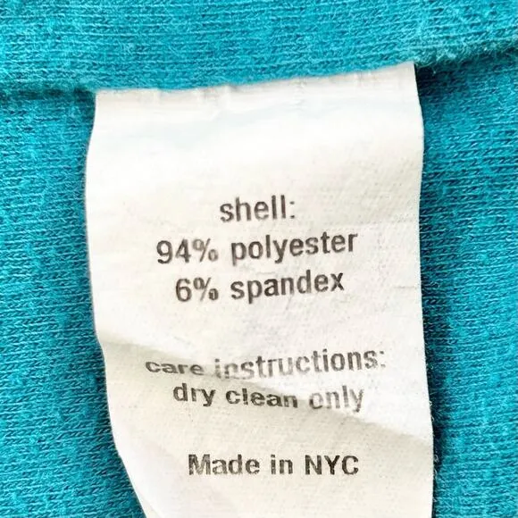 Slate &amp; Willow Asymmetrical Off the Shoulder Dress Womens Size M Teal Jersey