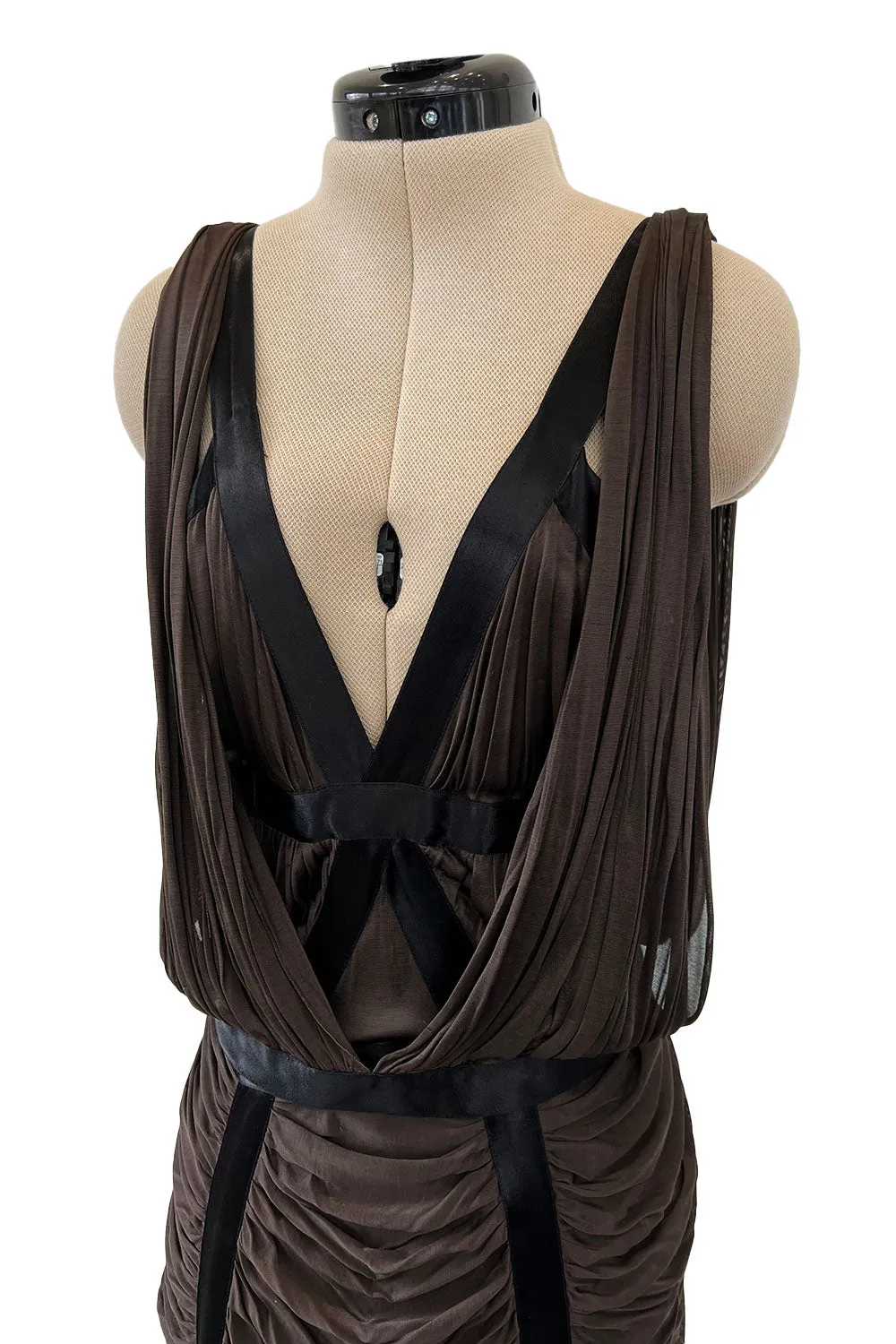 Spring 2003 Yves Saint Laurent by Tom Ford Runway Dress w Soft Gathered Detailing